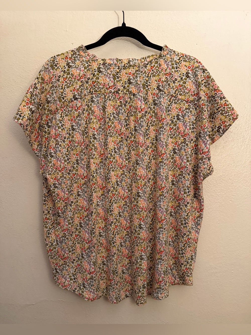 LOFT Autumn Floral Blouse for Fall size Large - Picture 4 of 6